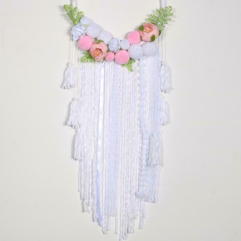 Boho Dream Catchers with Rose Flowers Handmade Dreamcatchers for Wall Hanging