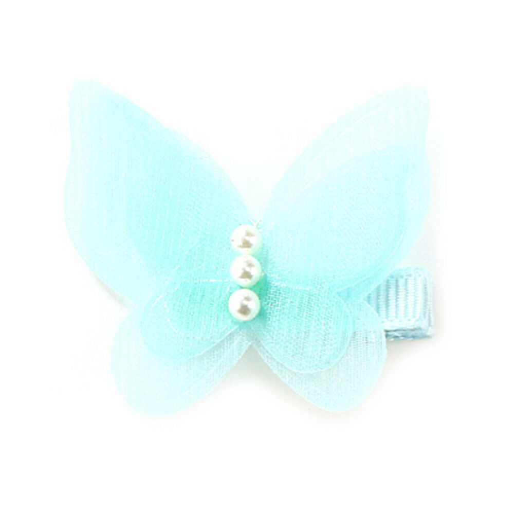 5X Bow Butterfly Hair Clips Girls Hair Grips Kids Hairpin Headwear Accessory  BD