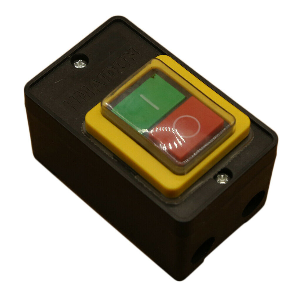 On/Off Water Proof Start Stop Push Button Switch for Drill Press Grinder