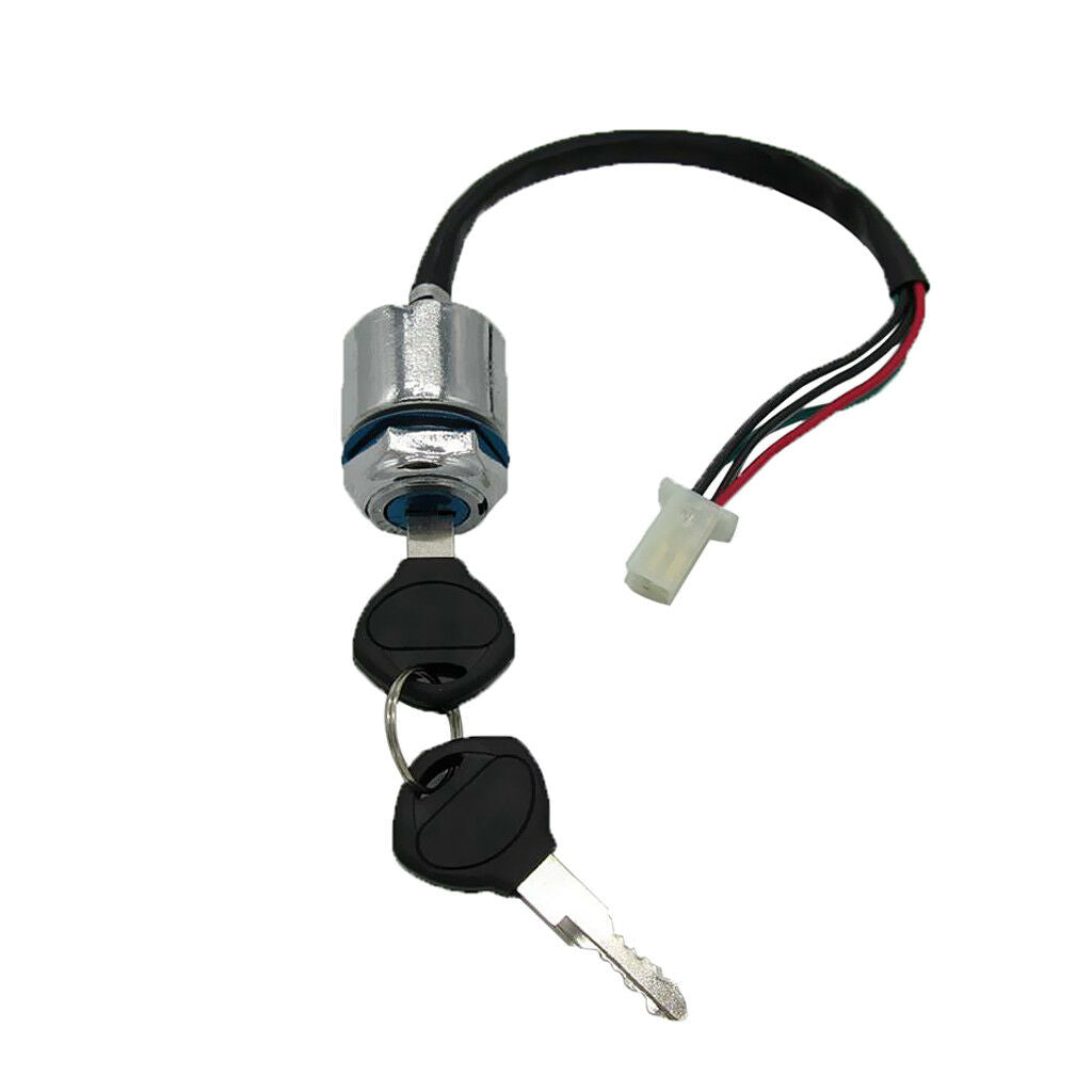 4-Wire Pin Ignition Key Barrel Switch for Go Kart ATV Quad Dirt Bike Scooter