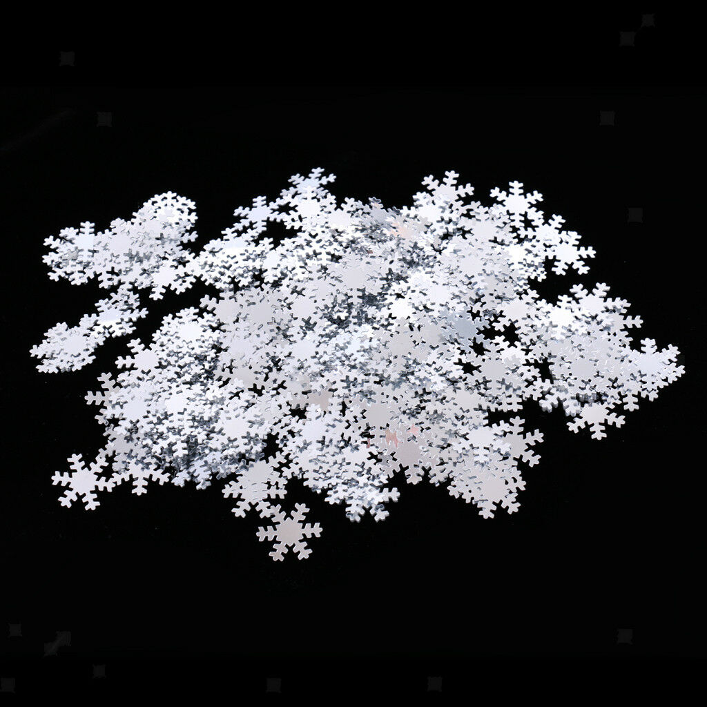 White Snowflake Christmas Party Dinner Table Confetti Sprinkles Decor 15g