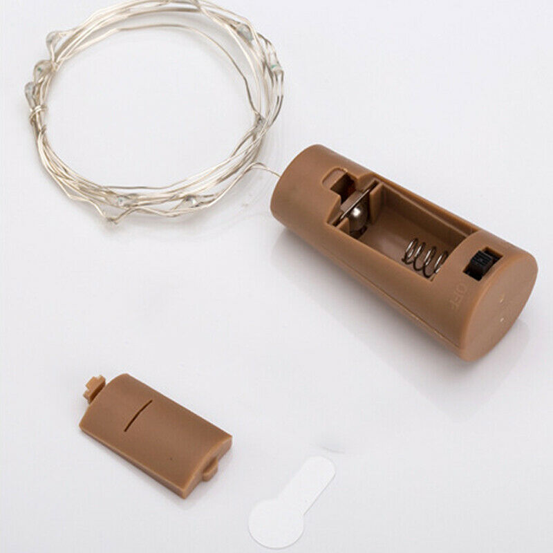 12 PCS LED Wine Bottle Cork Copper Wire Fairy String Lights Party Wedding Decor