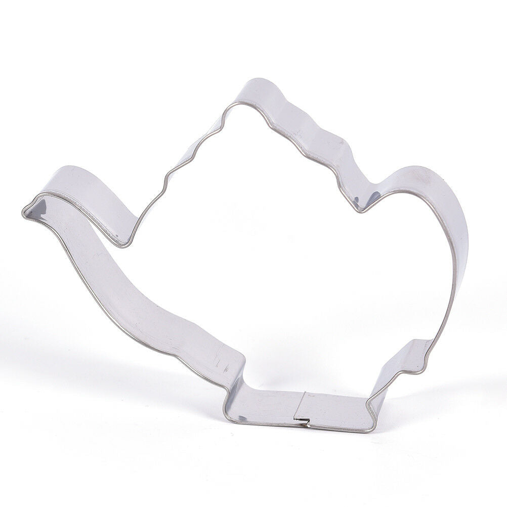 2Pcs/set Tea Cup and Tea Pot Shape Cookie Cutter DIY Biscuit StampsBaking.l8