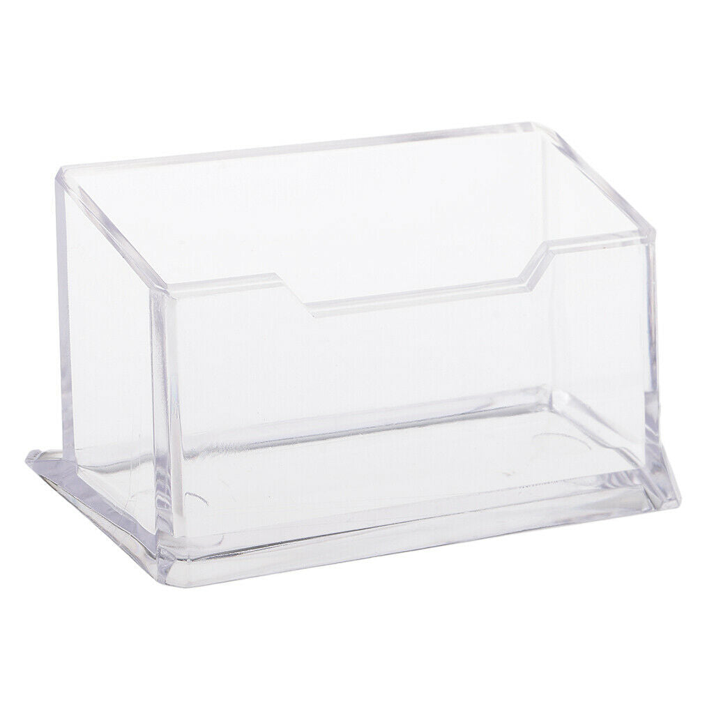 Office Desktop Business Card Holder Display Name Card Rack Stand Cases Storage