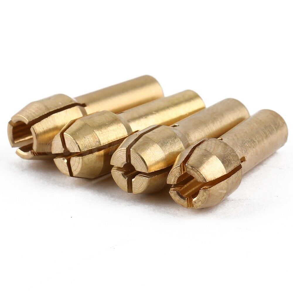 1 Set of 4 size Brass Collet Fits Dremel Pin Vise Dia: 1/25" 1/16" 3/32" 1/8"