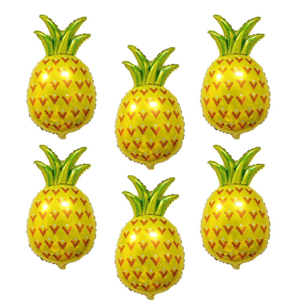 6pcs Large Pineapple Aluminum Foil Balloon Kids Birthday Party Decoration