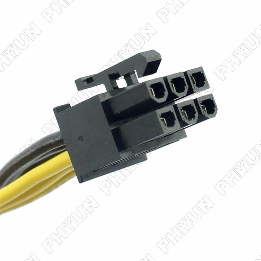 5Pcs PCI-E PCI Express 6 Pin to Dual 8 Pin 6+2 Pin Adapter GPU Video Card Cable