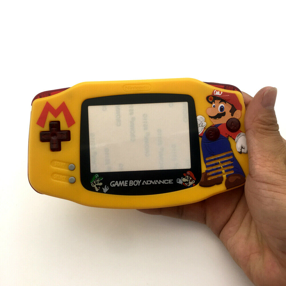 Super Mario Yellow Shell GBA Housing Case cover For Game Boy Advance Console
