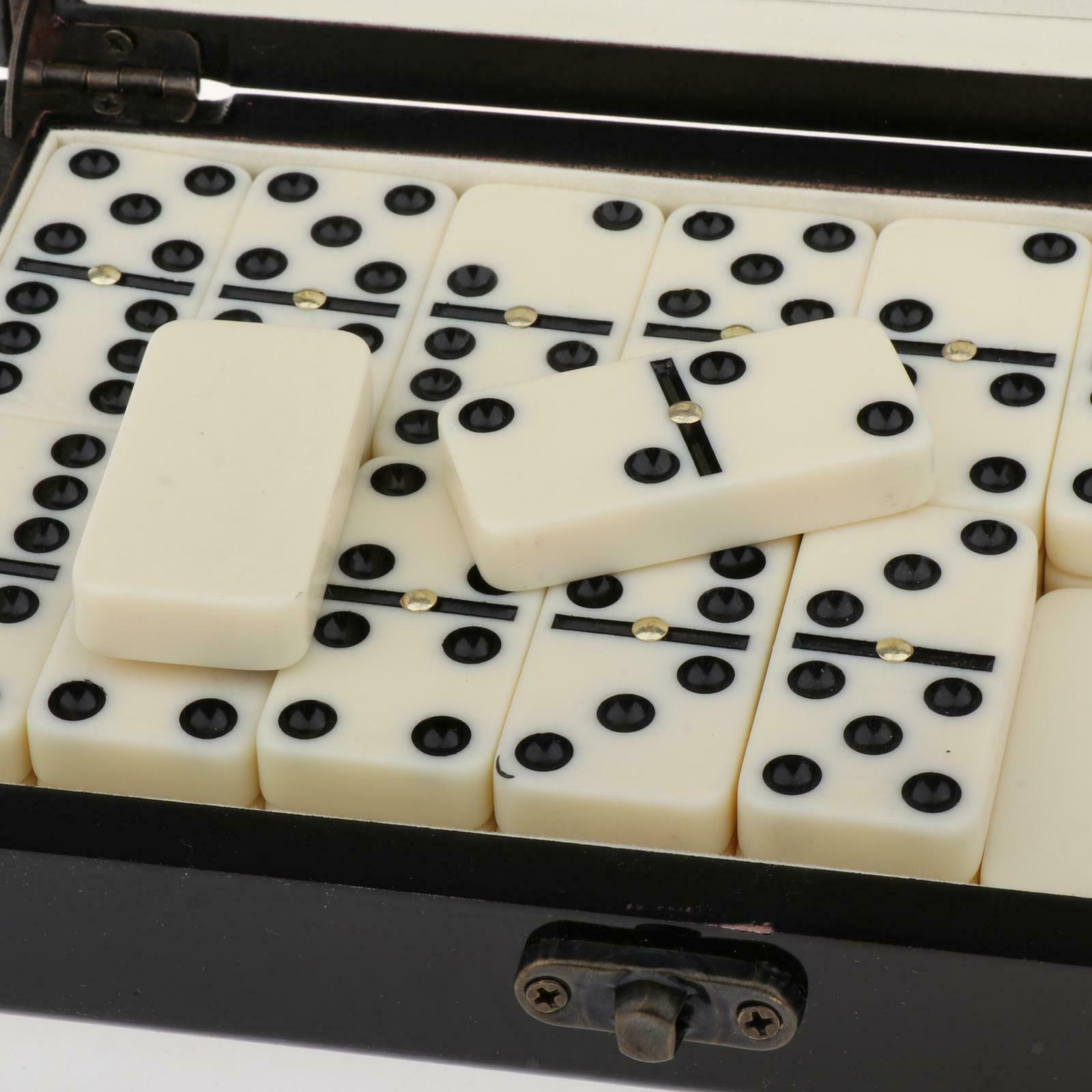 Prime Domino Set Table Game Gift and Wooden Case for Kids Toys