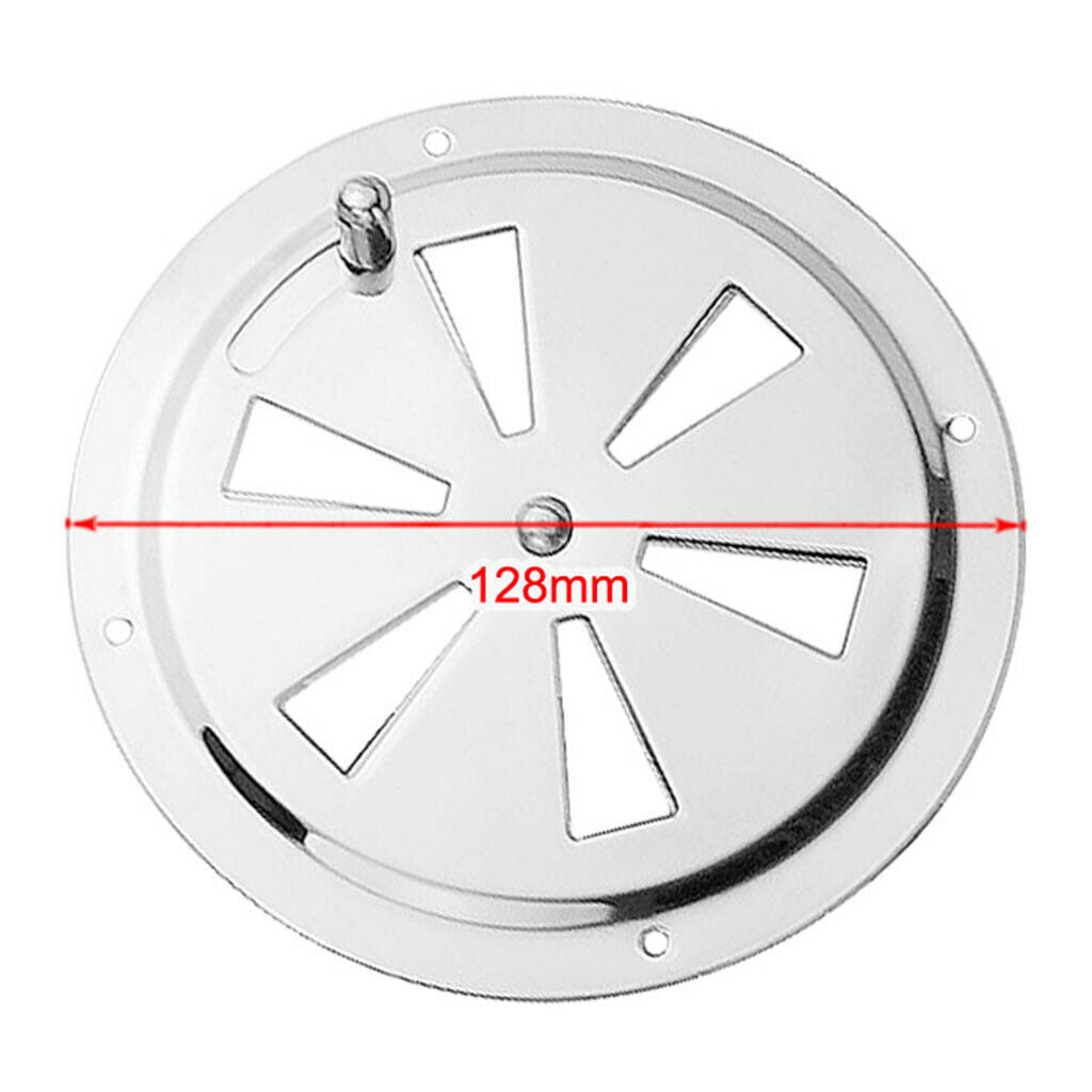 Stainless Steel 316 Boat Marine Round Air Louver Vent Ventilation Cover
