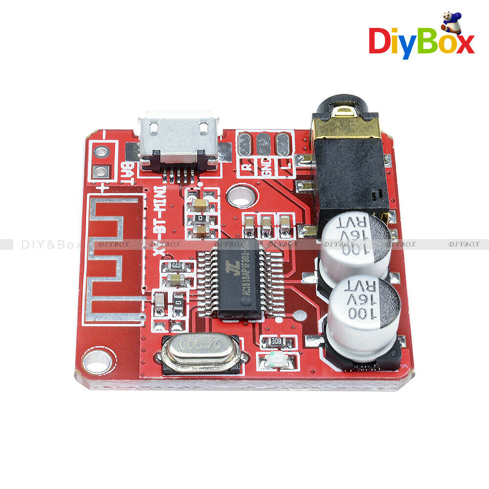 2PC 3.7-5V Mini Bluetooth 4.1 Audio Receiver MP3 Decoder Amplifier Circuit board