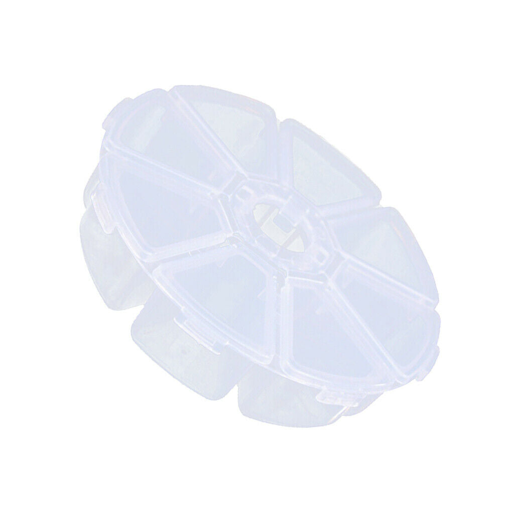 8 Value Round Transparent Electronic Components Storage Assortment Case