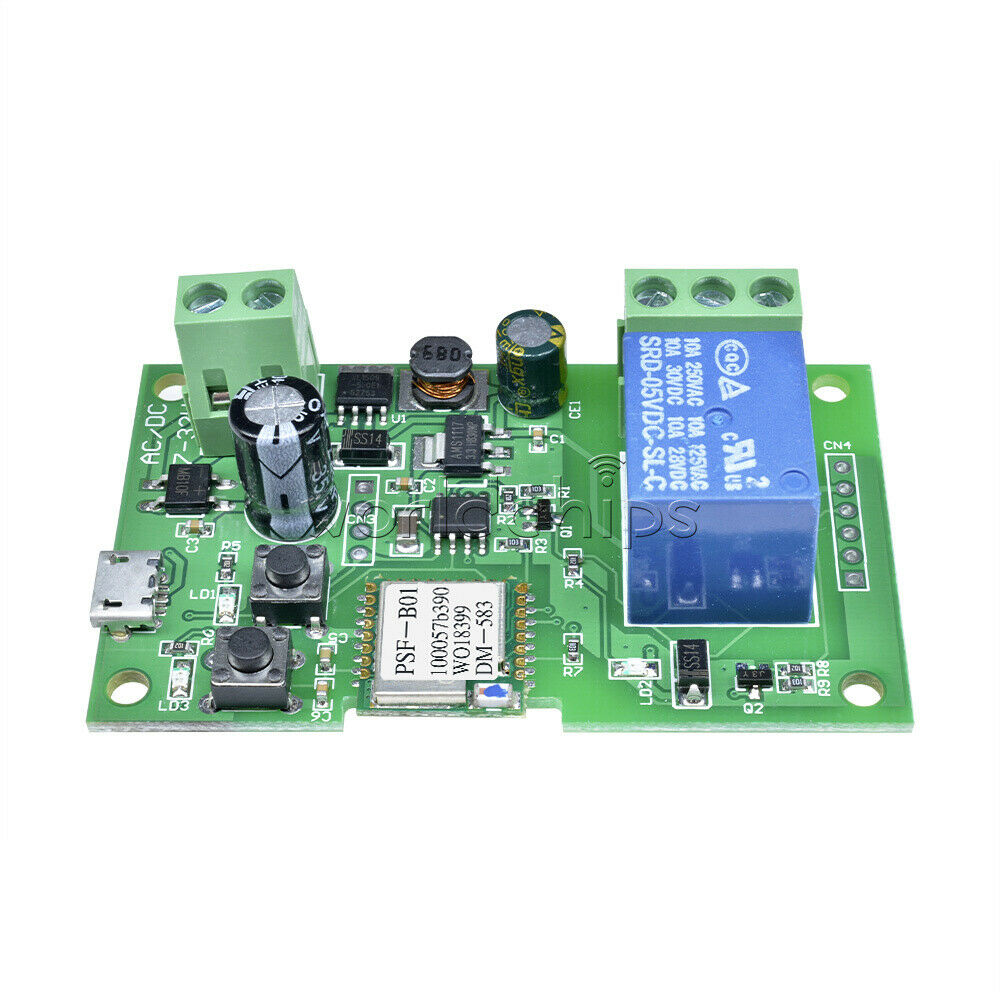 DCÂ 5V-12VÂ JogÂ self-lockÂ SmartÂ WiFiÂ WirelessÂ SwitchÂ RelayÂ ModuleÂ APPÂ Control