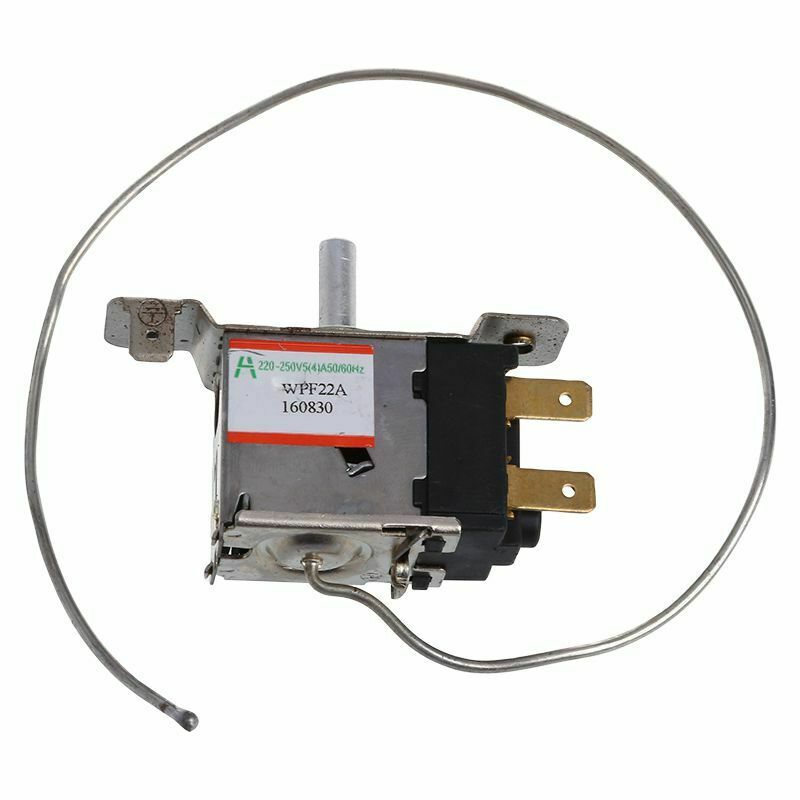 WPF22A 2Pin Refrigerator Refrigeration Thermostat w 30cm Metal Cord Z9A6A6