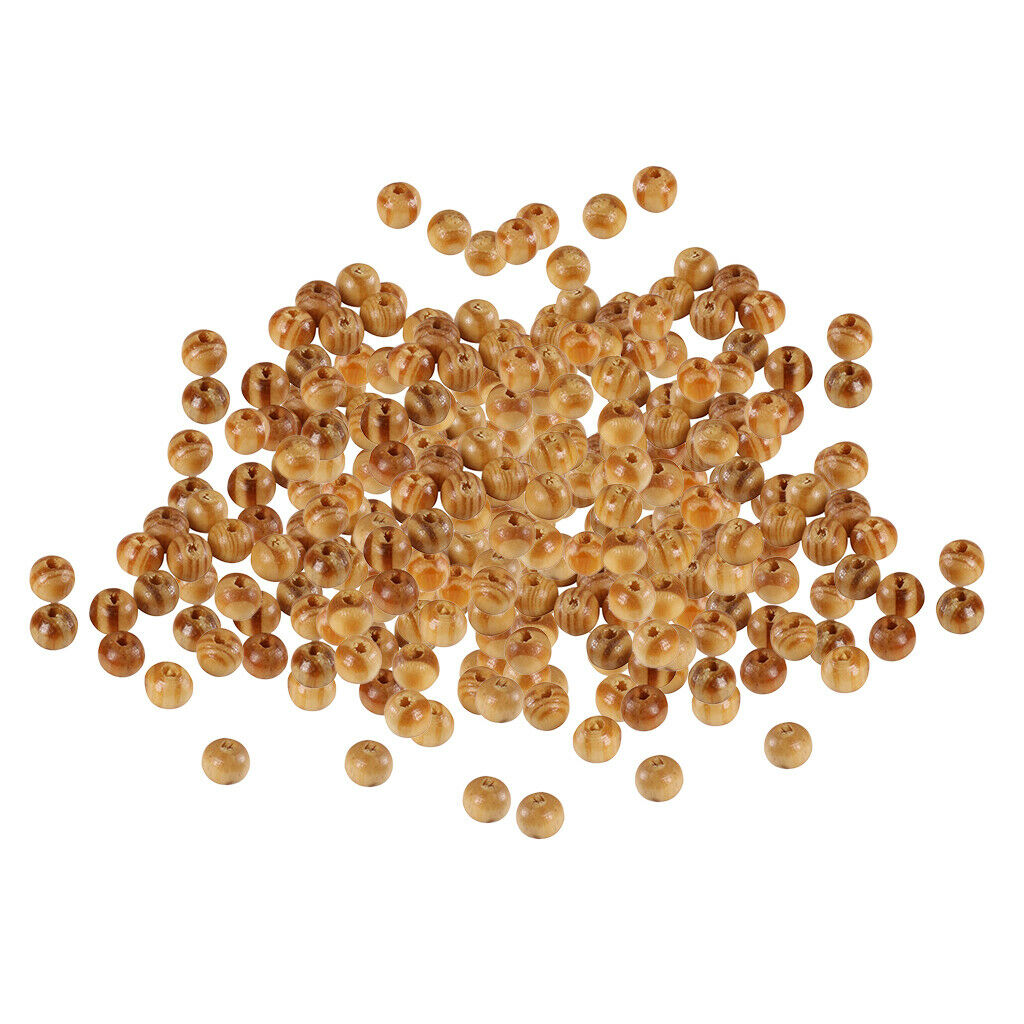 500 Natural Stripe Round Wood Beads 6mm DIY Jewelry Making Crafting Findings