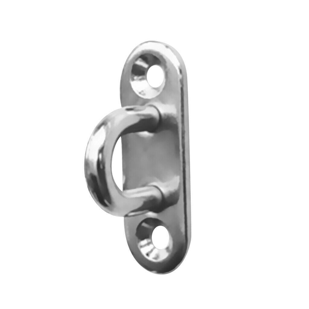 6mm 316 Stainless Steel Oblong Pad Eye Boat Shade Sails Mounting Fixing Kit