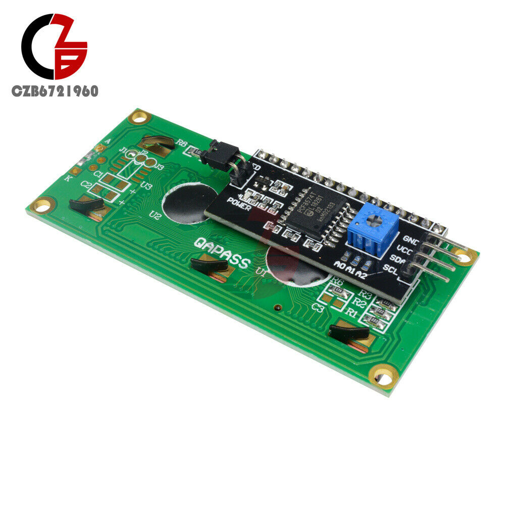 2PCS 1602 16X2 LCD Module IIC/I2C/TWI/SPI Serial Interface Blue LCD Display
