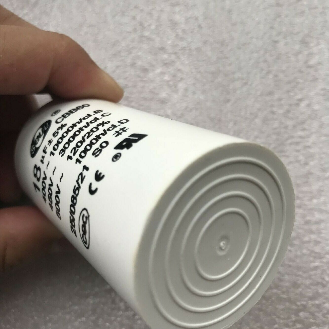 CBB60 Motor Start Capacitor 18MFD 18uF 450VAC HVAC For Waher and Dryer