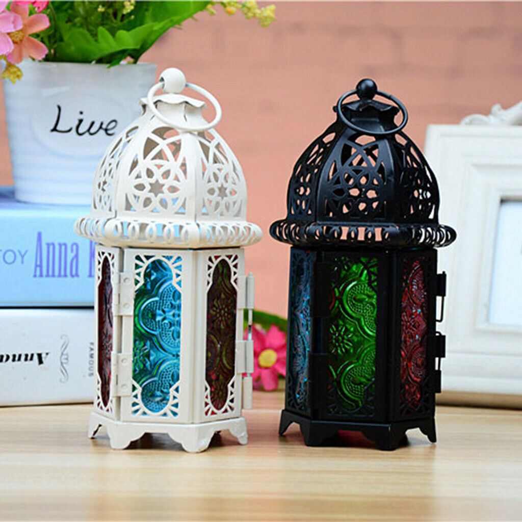 2Pcs Moroccan Lantern Metal Chandelier ~ Tea Light Or Votive Candle Holder