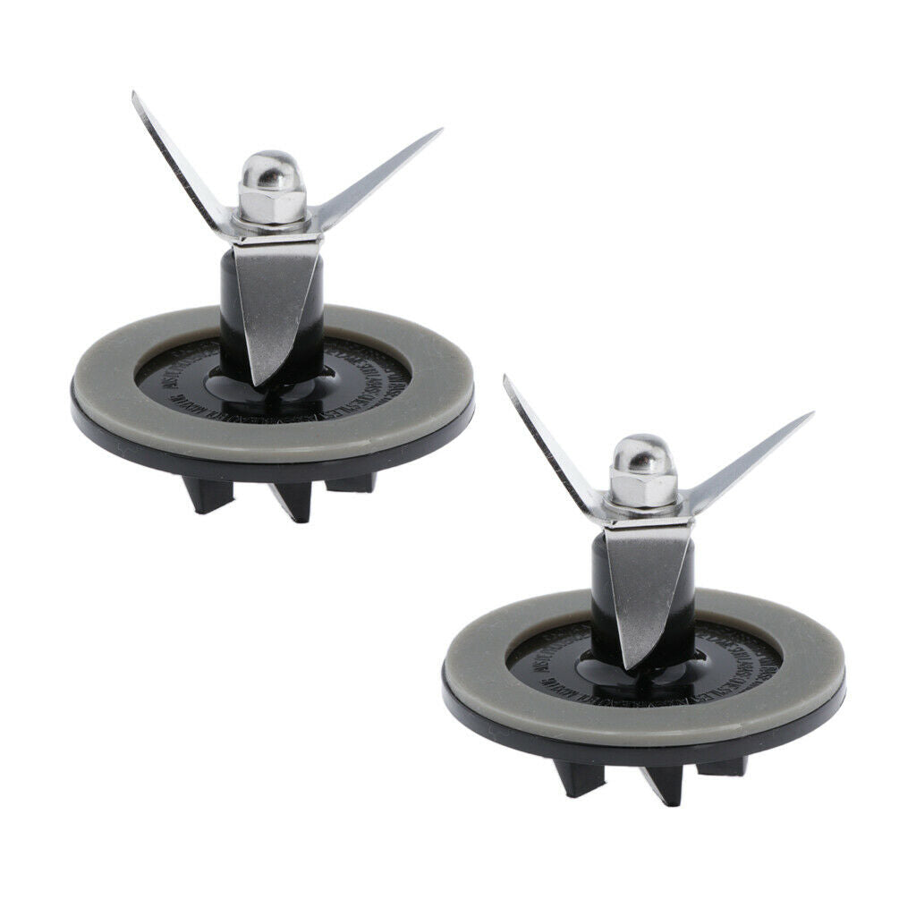 2Set Stainless Blender Cutting Blade & Gasket for Cuisinart SPB-456-2B