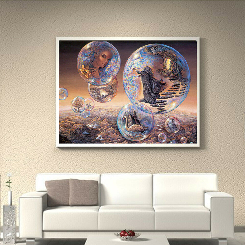 Dream Castle 5D Full Drill Diamond Painting Embroidery DIY Cross Stitch @