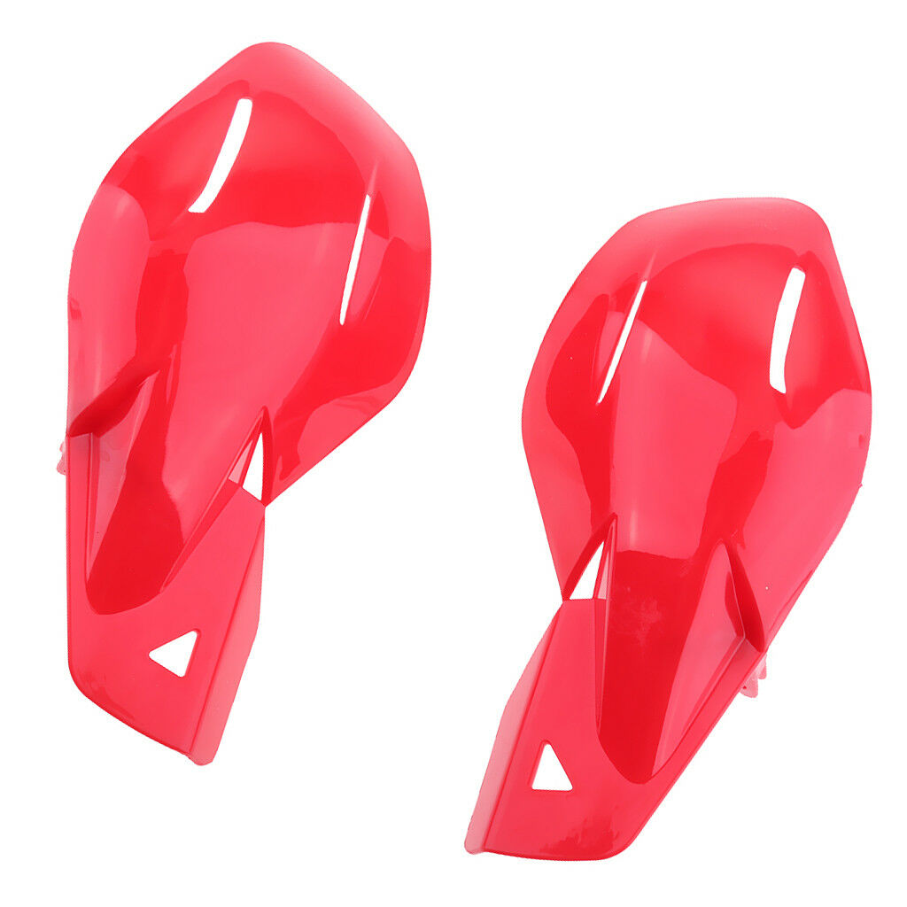 2X 22mm Handlebar Bike ATV Motorcycle Brush Bar Hand Guards Handguard Red