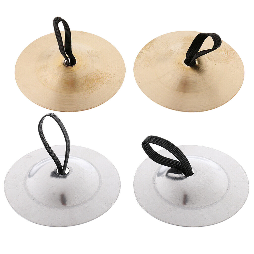2x Percussion Musical Instrument Belly Dance Finger Cymbals Christmas Toys