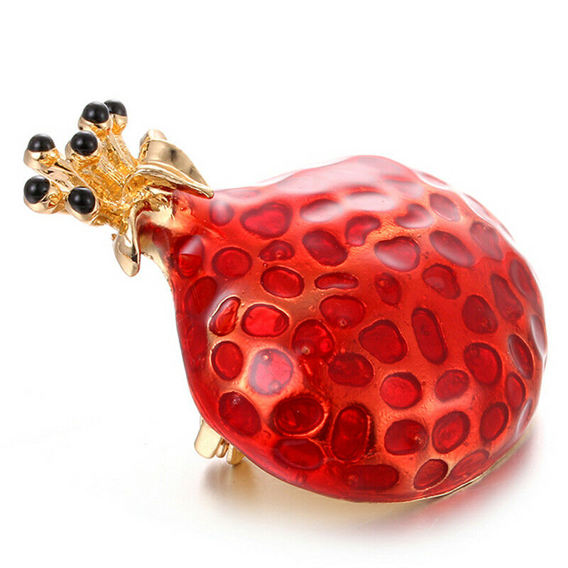 Enamel Pomegranate Brooch Pin Lapel Fruit Pin Gift Badge Buckles Collar J.l8