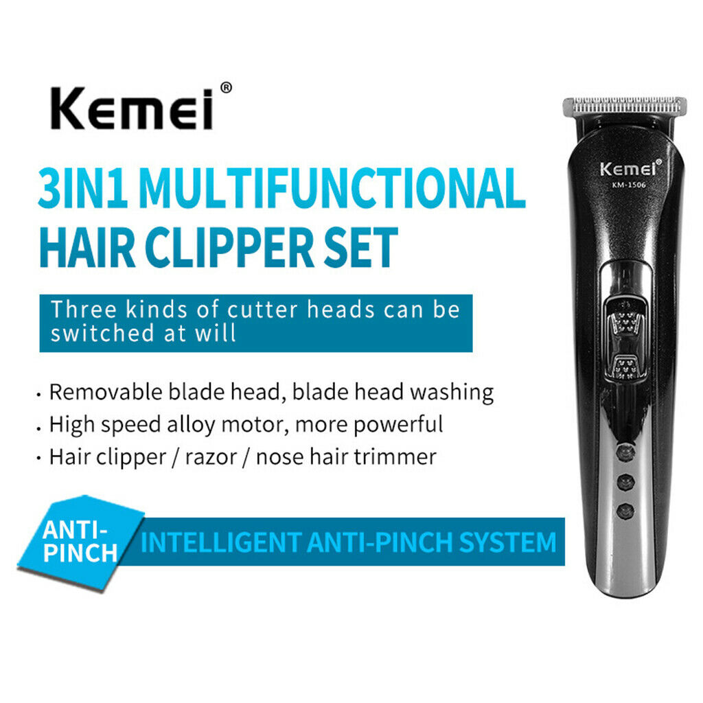 Electric Trimmer Cordless Men's Hair Clipper with Cape Kit Rechargable Home