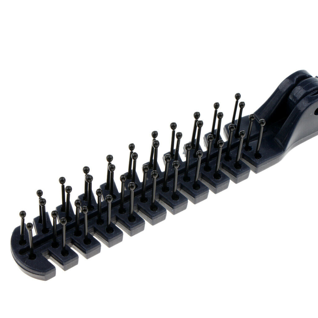 2 PCS Double Head Detangling Comb Brush Folding Pocket Hairdresser Combs Kit