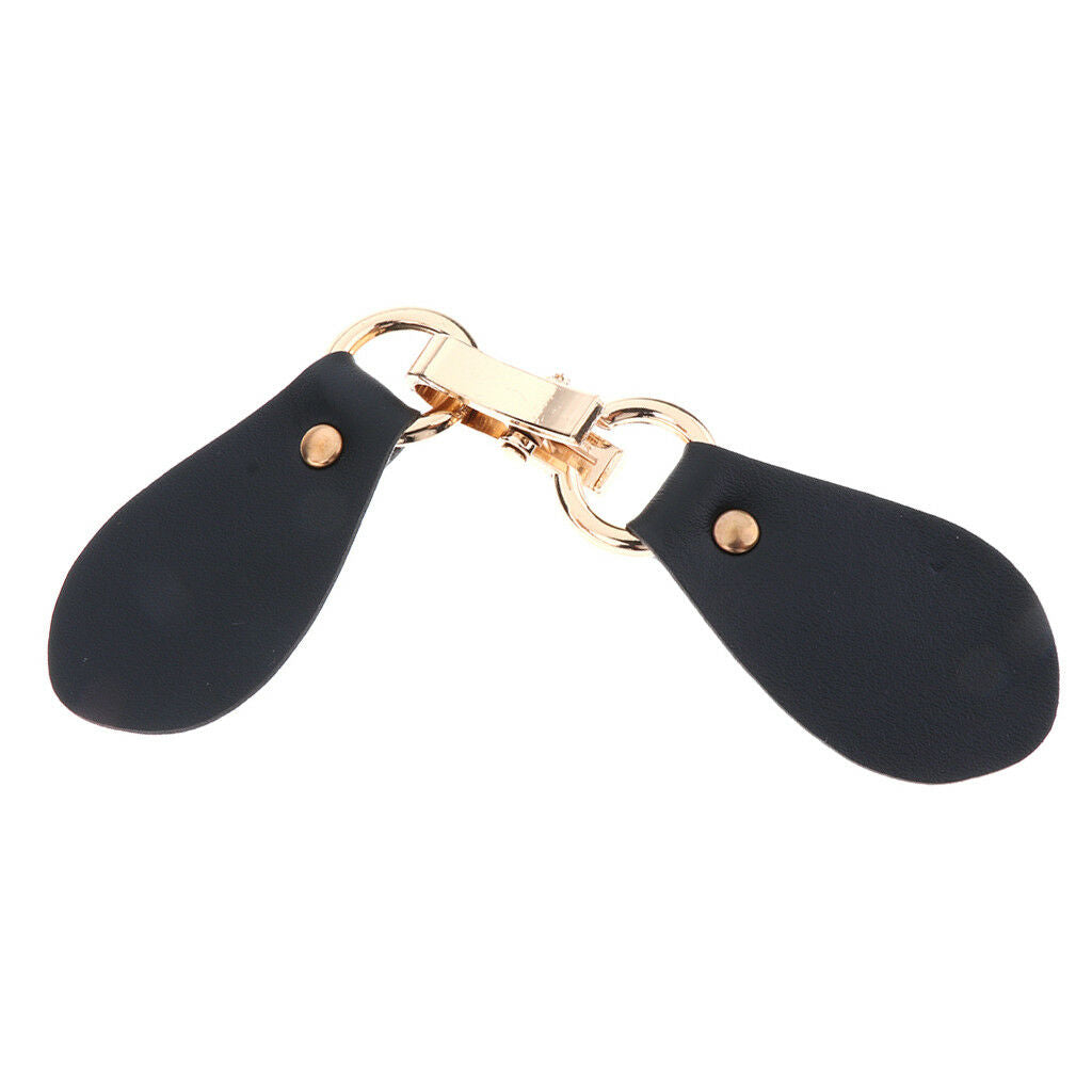 2 Pairs Leather Horn Toggle Buttons Trench Duffle Fastener for Coat Sweater