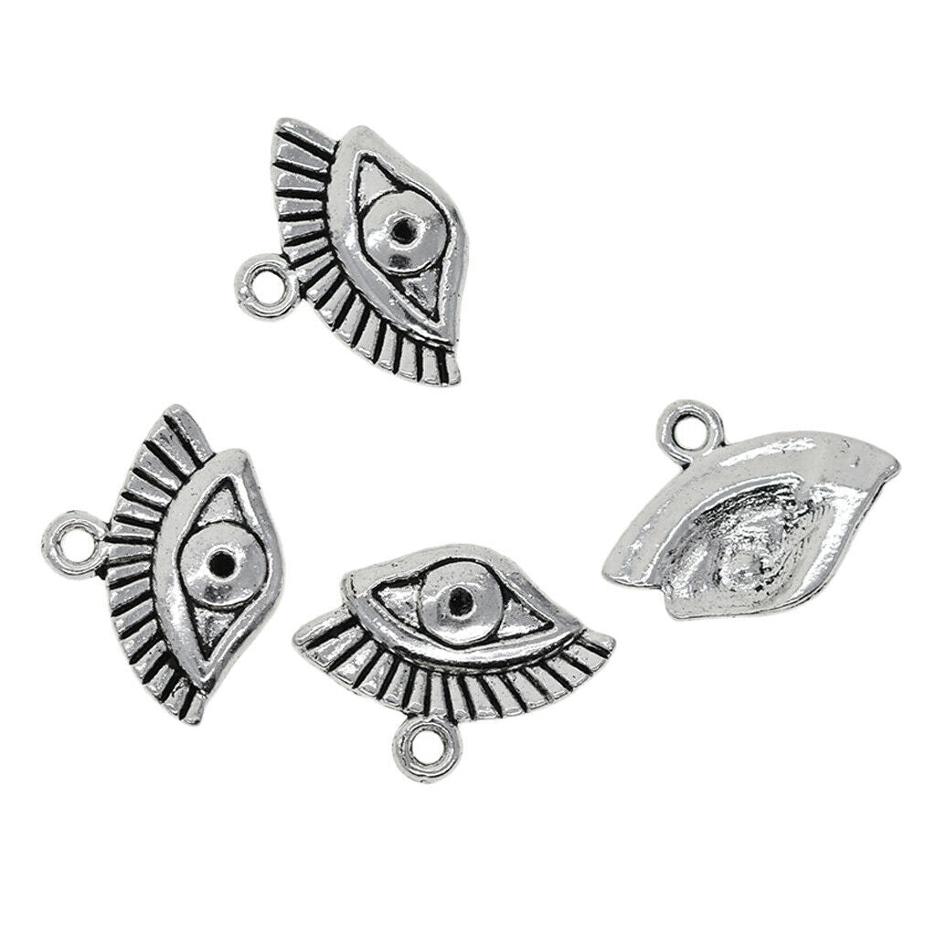 50x Bail Charms The Eye Of Horus Necklace Pendants Earring Findings Dangles