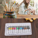 12Colors Professional Acrylic Paint Watercolor Set Hand Wall Painting Brush 6ML