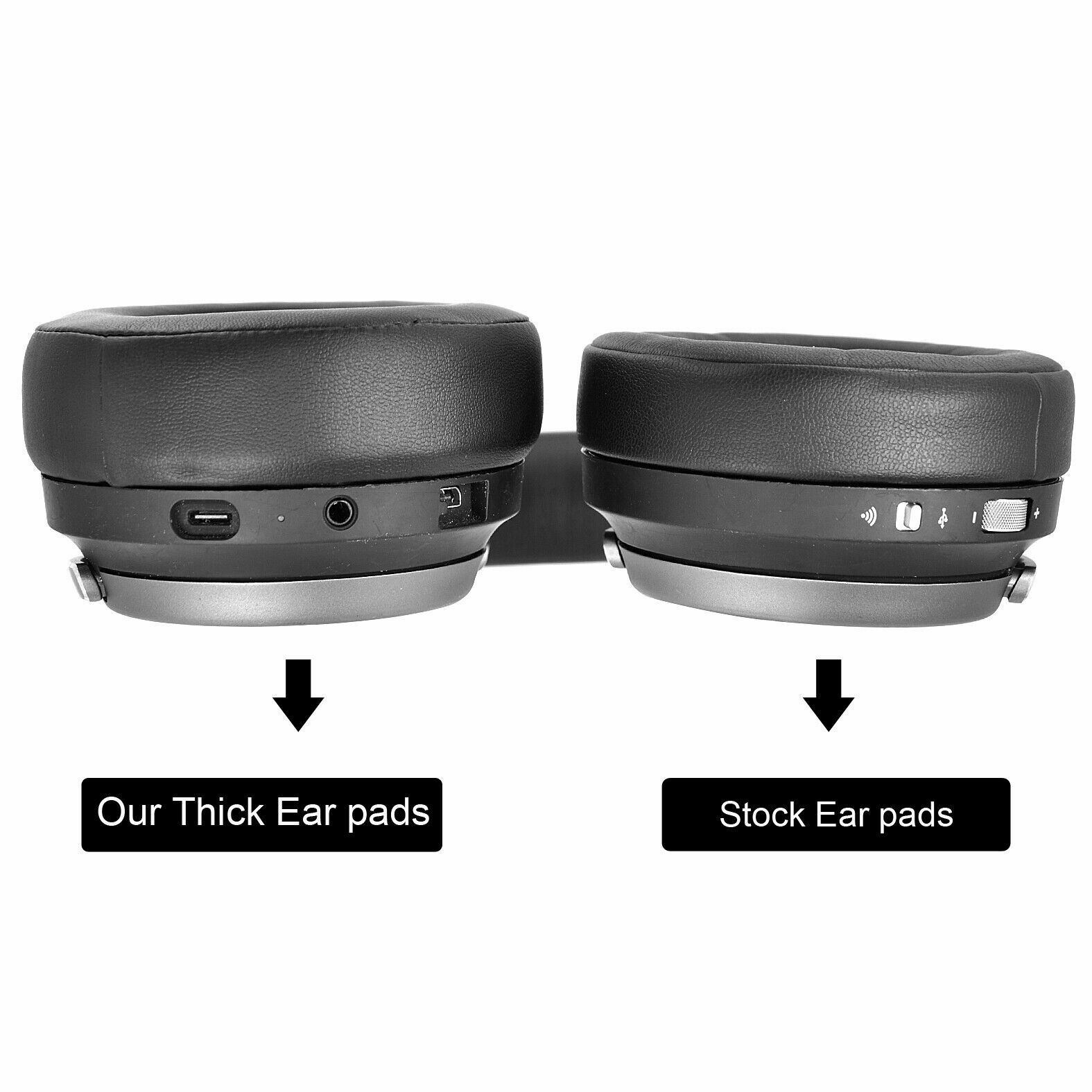 Ear Pads Thicken Cushion For Corsair Virtuoso RGB Wireless SE Gaming Headphone