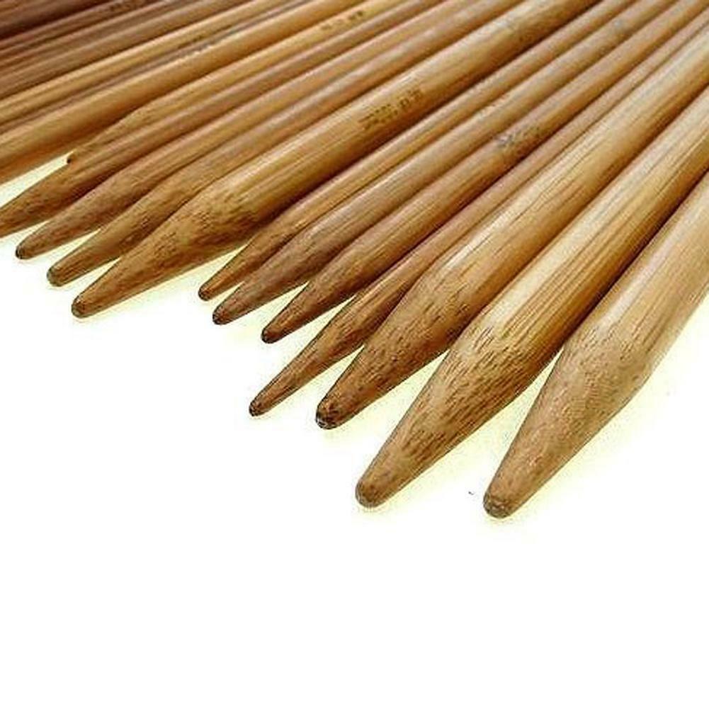 75pcs Bamboo Knitting Needles Crochet Hooks Sweater Knit Weave Tool Set @
