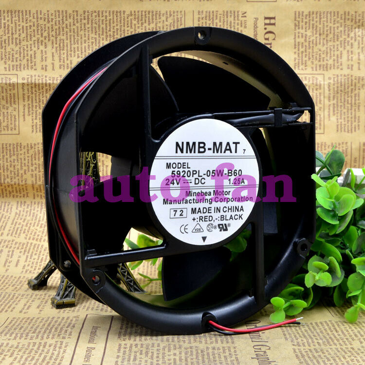 2 wire 5920PL-05W-B60 17251 24V 1.25A aluminum frame inverter cooling fan