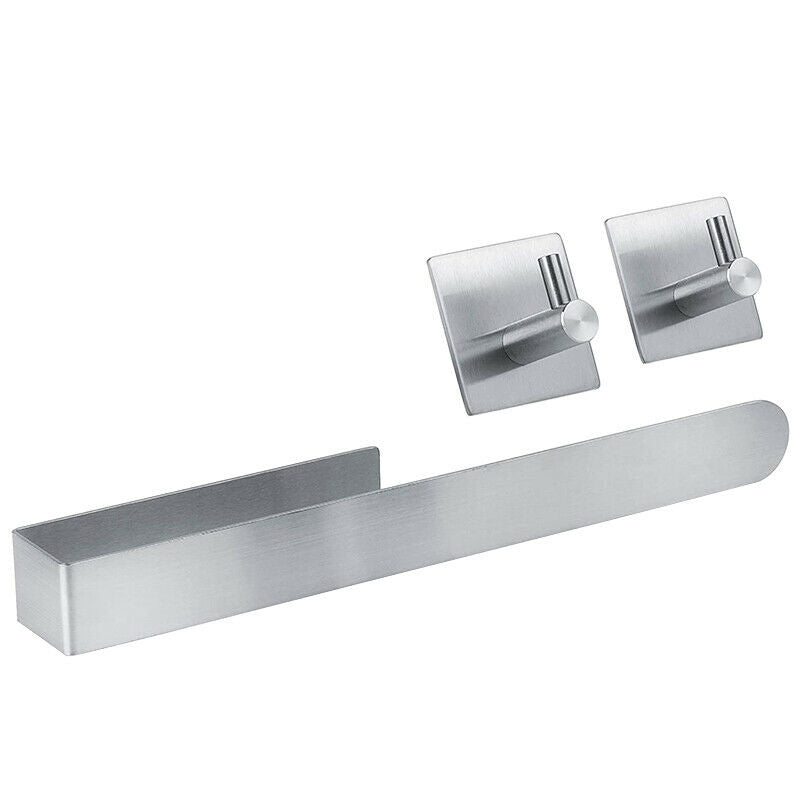 Towel Holder Without Drilling -Self-Adhesive 37 Cm -Bath Accessories - PractW4F6
