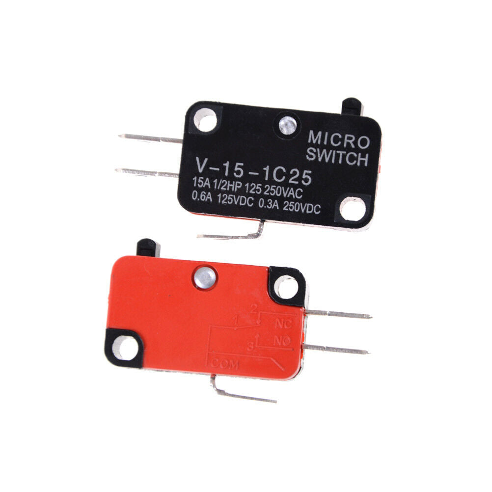 5Pcs V-15-1C25 KW9-0 Micro Limit Switch 15A 125/250V Sqi WF