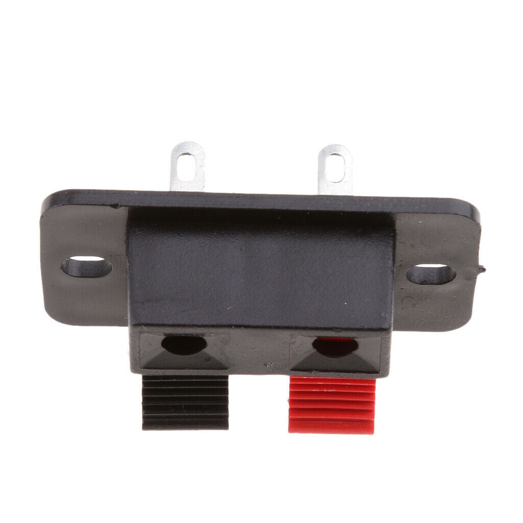 10pieces Push Release Connector Plate Stereo Speaker Terminal Black