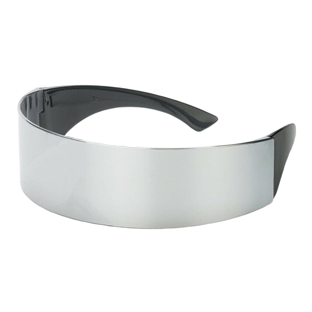 Novelty Space Robot Glasses Party Rave Costume Futuristic Shield Sunglasses