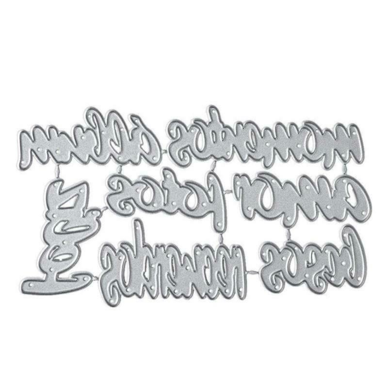 English Letter Metal Cutting Dies Stencil DIY Scrapbooking Album Paper Card Mold