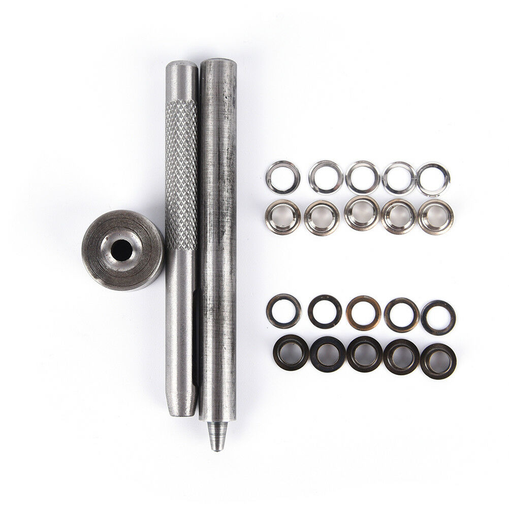 1pc eyelet tool set grommet kit +100 eyelets for diy kydex sheath huning part DD