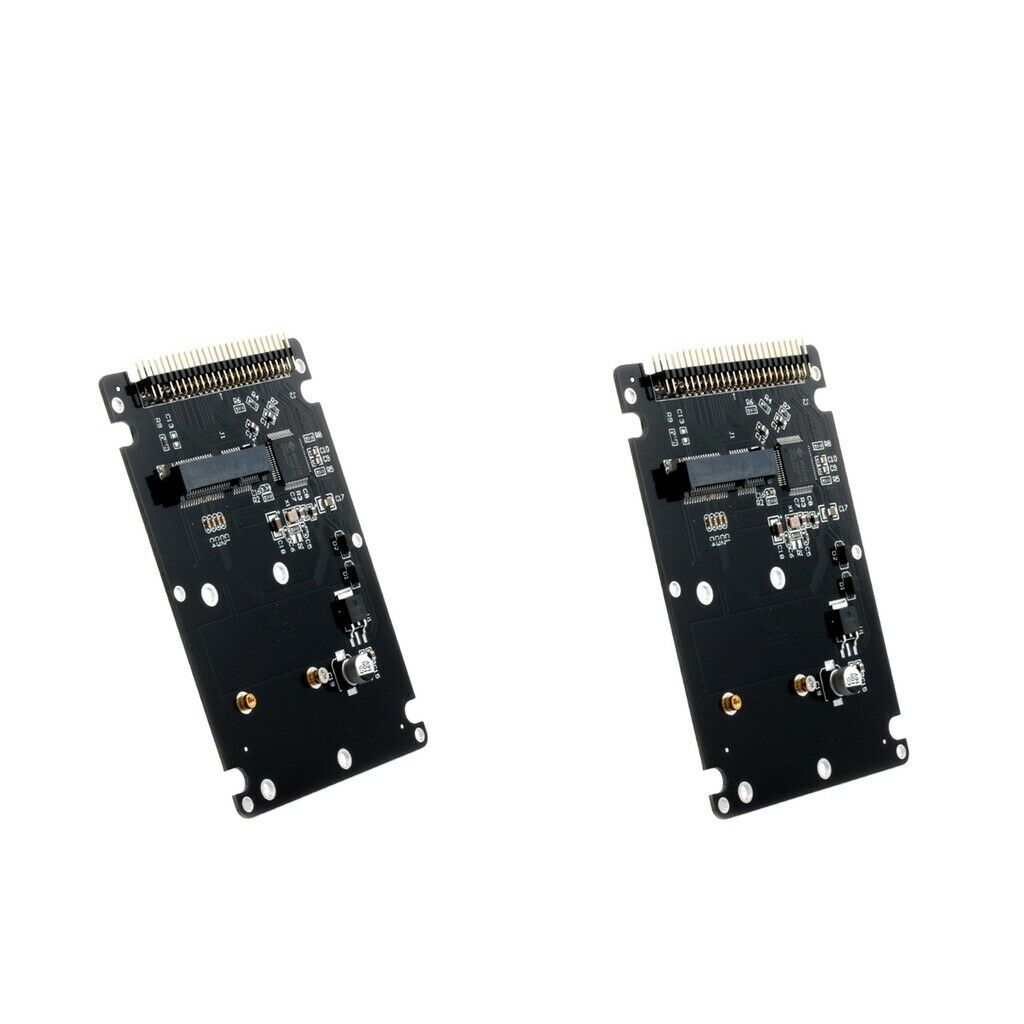 2 Pieces PCI-e mSATA SSD to IDE 2.5" 44pin Converter Adapter Card with Case