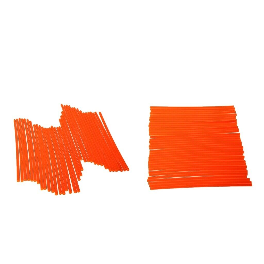 72 pcs Universal Moto Dirt Bike Wheel Rim Spoke Skins Covers (19 to 21 inch /