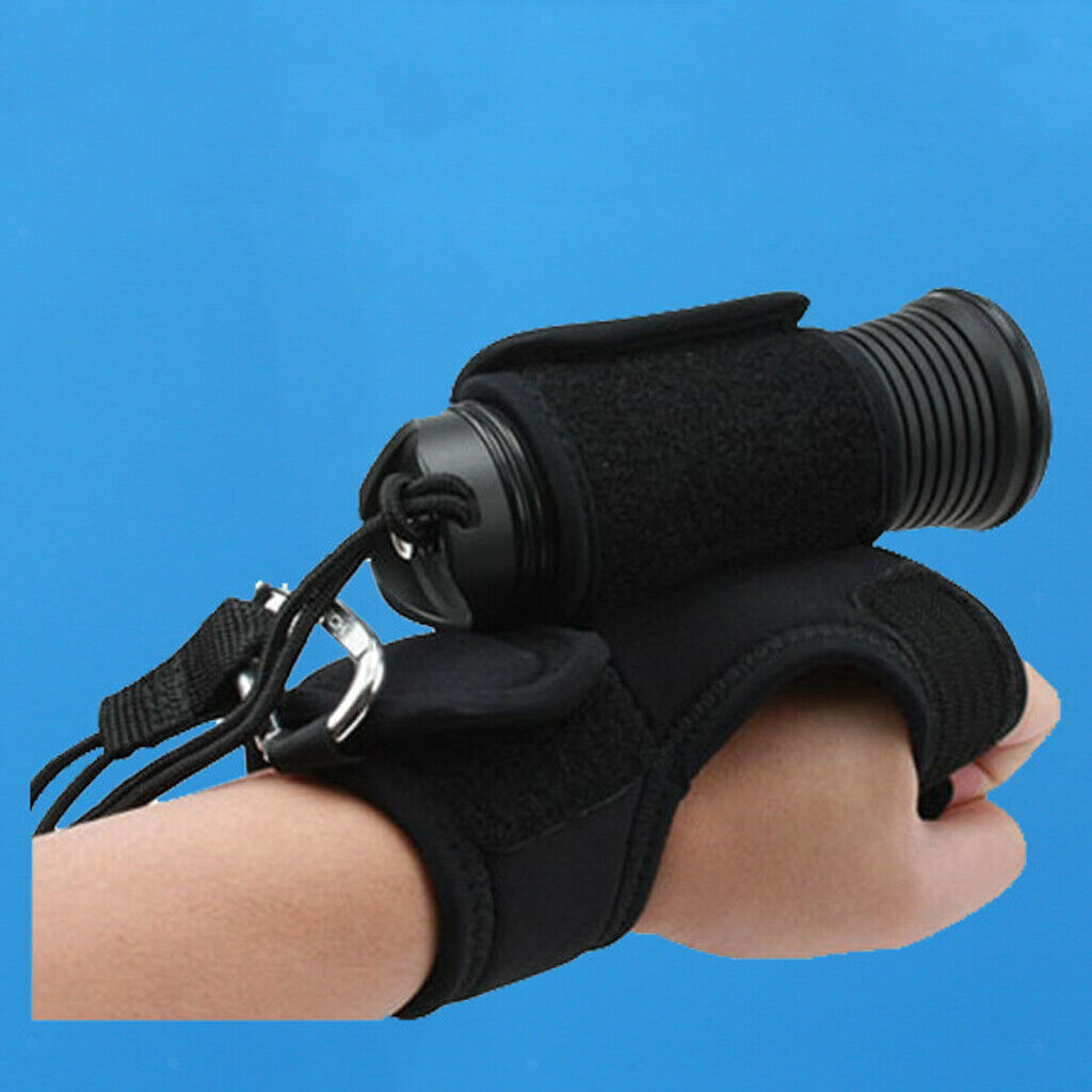 Soft Light Hand Free Holder Glove For Scuba Free Diving Underwater Torch LED