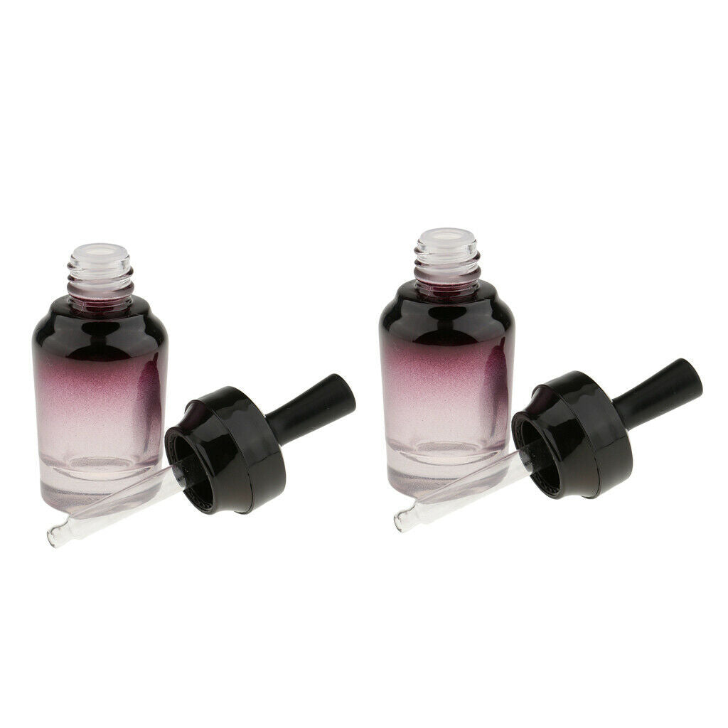 2 Pieces Empty Glass Mauillage Perfume Bottles Travel Perfect Essential Oil Drop