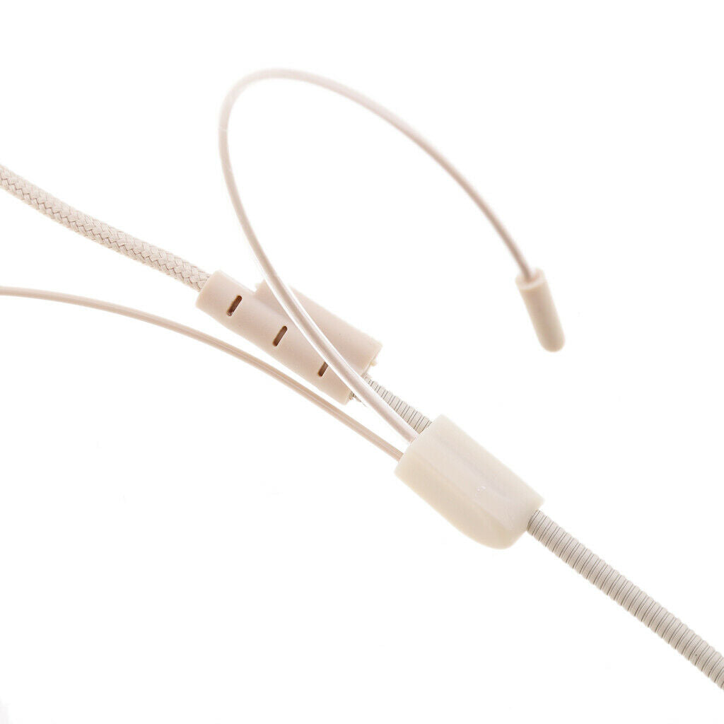 Double Earhook Wired Telescopic Headworn Condenser Microphone XLR 3Pin