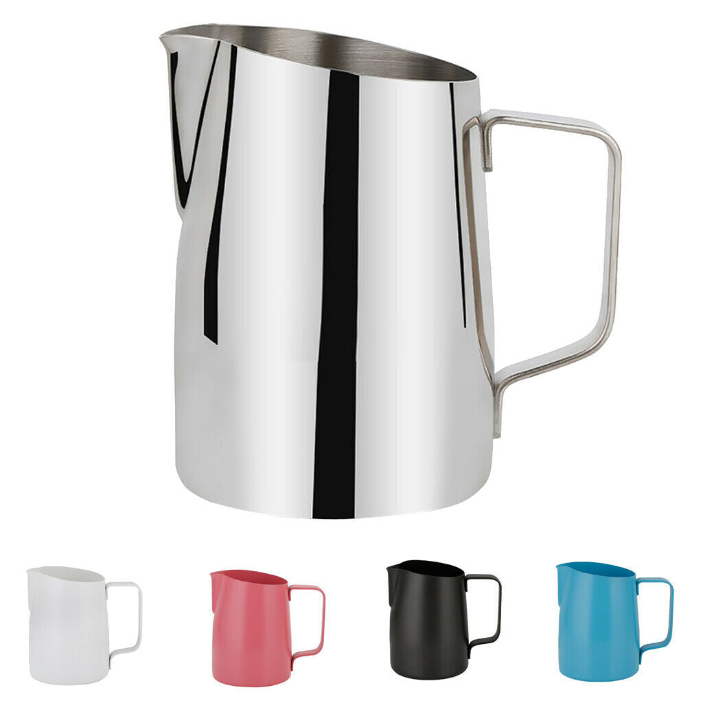 Milk Frothing Pitcher 15oz/ 450ml Steaming Pitcher Stainless Steel Milk/