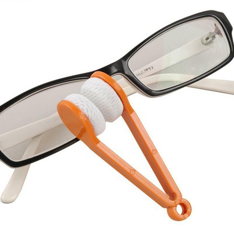 Portable Multifunctional Glasses Cleaning Rub Eyeglass Sunglasses Cleaner Brush