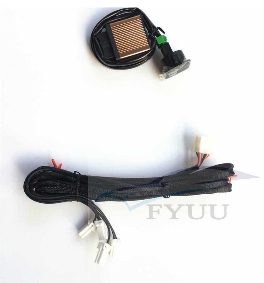 12V 2 Seats 4 Pad Carbon Fiber Car Seat Heater Heated Cushion Pad 5 Level Switch